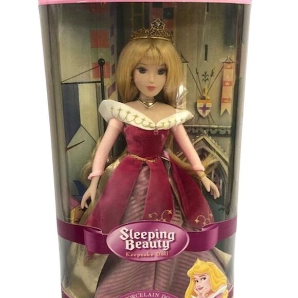 Disney Princess Aurora Porcelain Doll by Brass Key Keepsakes 12" NIB - Picture 1 of 4